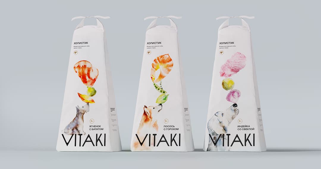 横版宠物食品包装品牌图